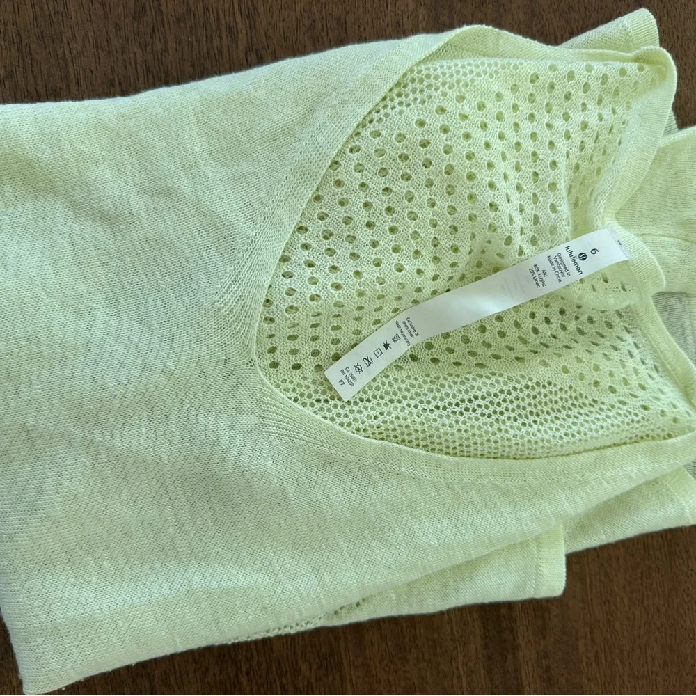 Lululemon Still Movement Sweater Linen